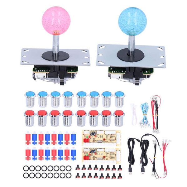 

fingerprint access control lock kits 2 player arcade game diy parts joystick accessories led buttons for pc games 5v