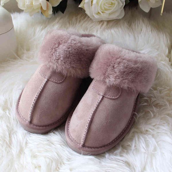 

slippers women's underwear ladies natural woolen fashions house warm slippers winter gnw6, Black