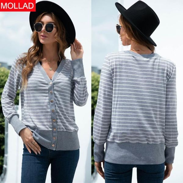 

women's jackets women's clothing 2021 autumn striped stitching breasted cardigan coat, Black;brown