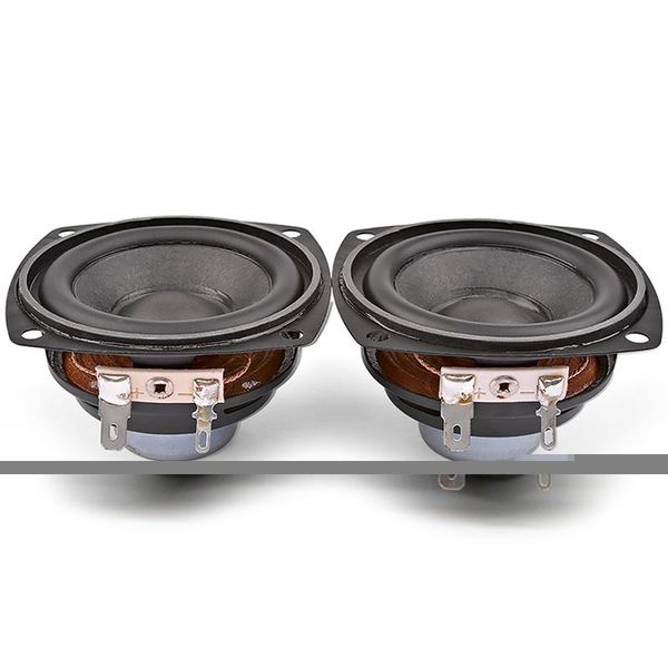 2pcs 2,5 polegadas Alto-falantes portáteis 4ohm 10w 66mm Gama completa o alto-falante BASS Multimedia Neodímio Net Loudspeaker Combinação