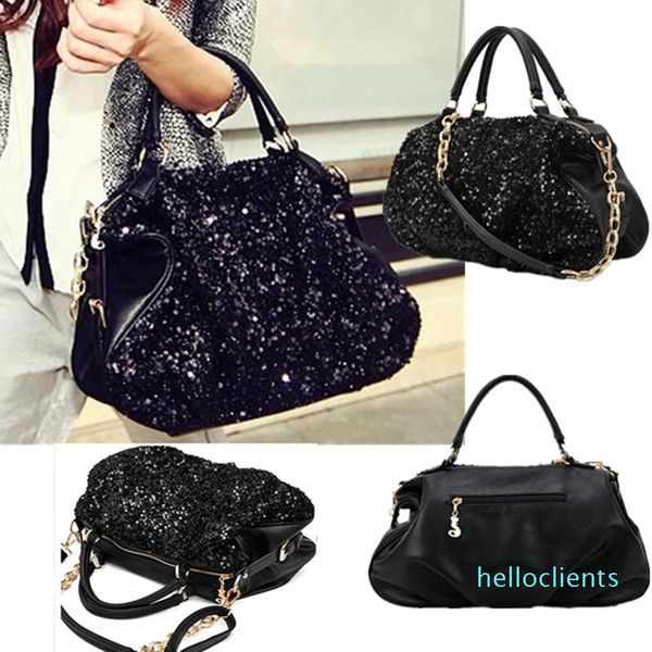 

sequin women bags female large capacity handle bags appliques lady's handbags casual tote girl messenger