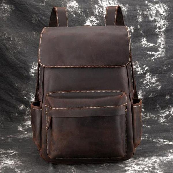 

backpack men vintage travel school business book bags brand male lapcomputer knapsack