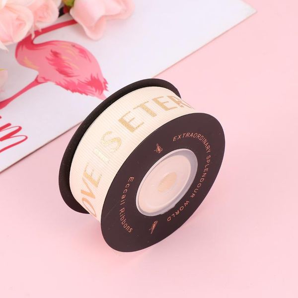 

gift wrap 1 roll english stamping ribbon gifts flowers wrapping multi-purpose rib beautiful polyester for home