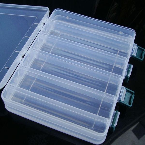 

storage boxes & bins professional double sided fishing lure bait hooks tackle waterproof box case clear