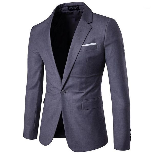 

men's suits & blazers fashion men blazer slim fit costume male suit jacket causal formal outwear comfortable notched collar business, White;black