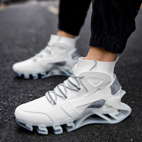 

men running shoes 2021 new summer breathable mesh sports autumn korean luminous men's street fashion casual shoes traniers sneakers