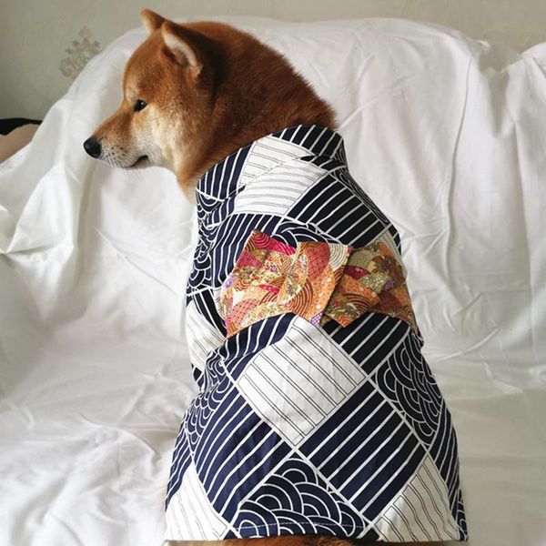 

cat costumes pet dog cotton japanese bathrobe kimono