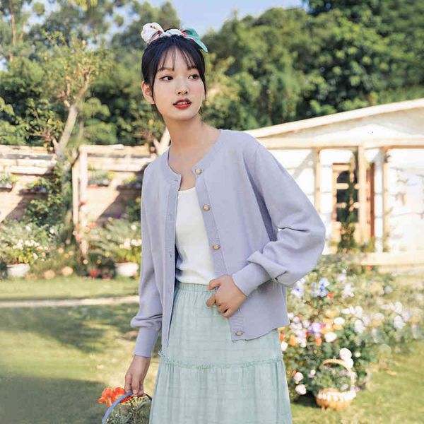 

sweater arrival cardigan spring retro lantern sleeve gentle temperament outerwear women's sweater 1l3l, White;black