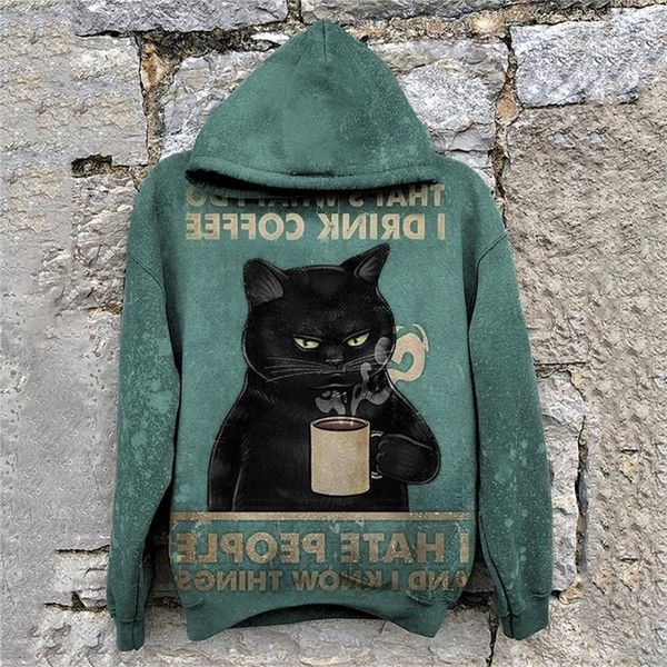 

winter buy 3d printed hoodies with animal element for men/women, Black;green