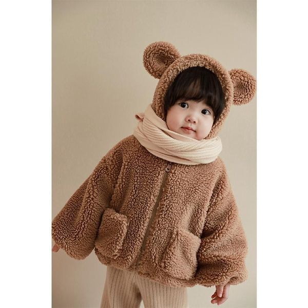 

jackets girls baby's kids coat jacket outwear 2021 beautiful warm plus velvet thicken winter autumn cotton outdoor fleece children&#039, Blue;gray