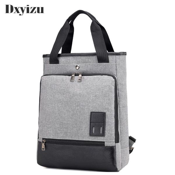 

backpack black grey college password lock men's and women's nylon student usb lapschool bag travel