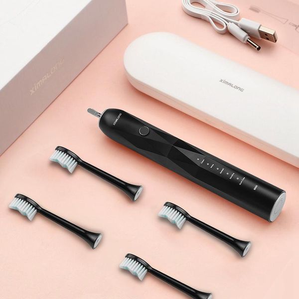 

style automatic electric toothbrush acoustic whitening bright white lithium battery charge life of 100 days smart