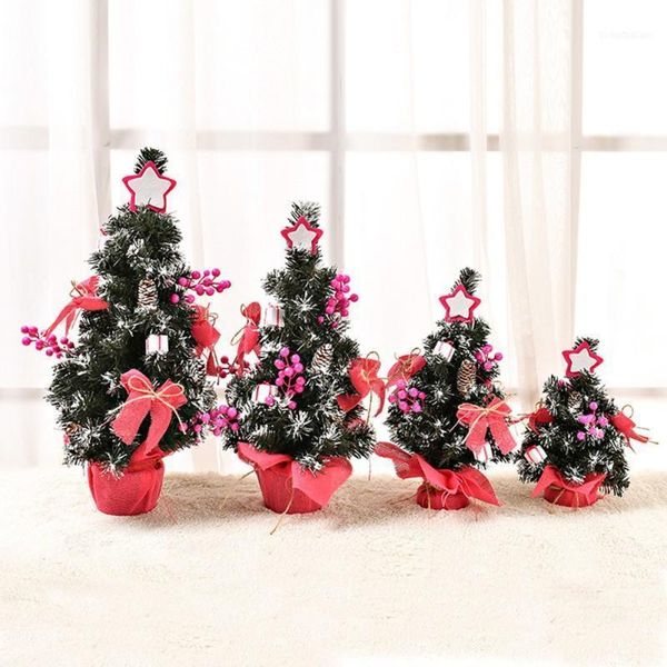 

christmas decorations encryption small unique mini tree festive party for home kids gift artificial tree1