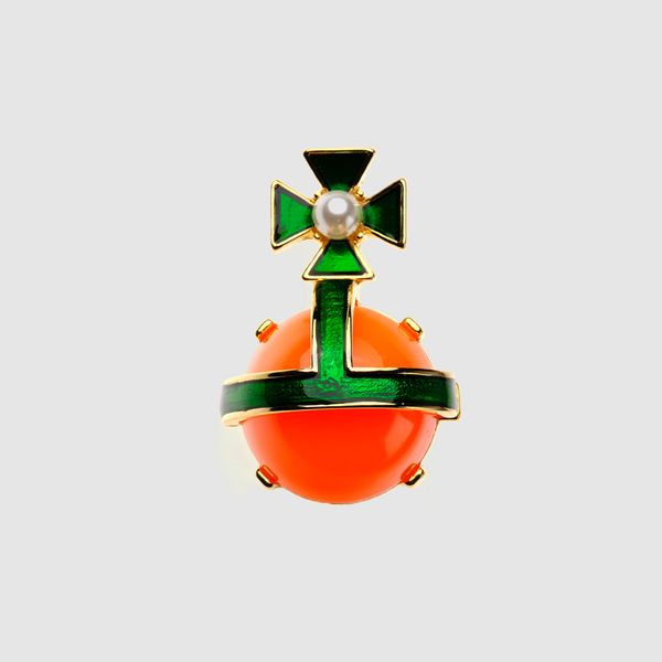 

amorita boutique lovely orange airplane brooches, Gray
