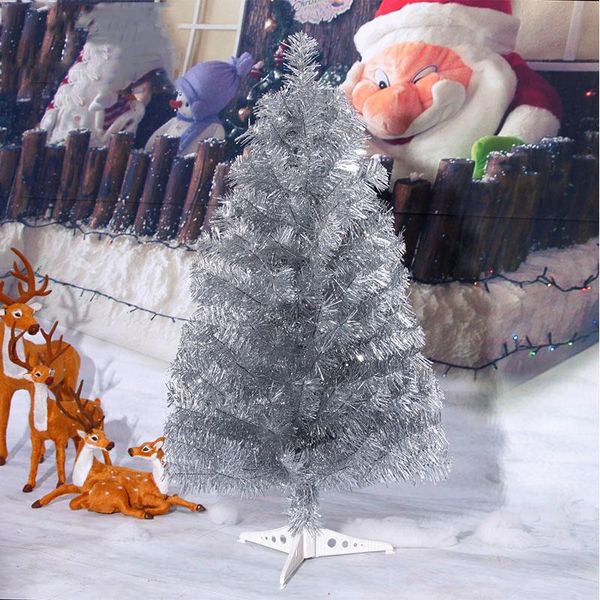 

christmas decorations 2022 year simulation artificial small magical silver tree 60cm home decor decoration outdoor nordic ornament gift