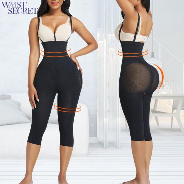 

women's shapers waist secret women body trainer bulifter seamless fajas tummy control panty underwear push up girdles bodysuits, Black;white