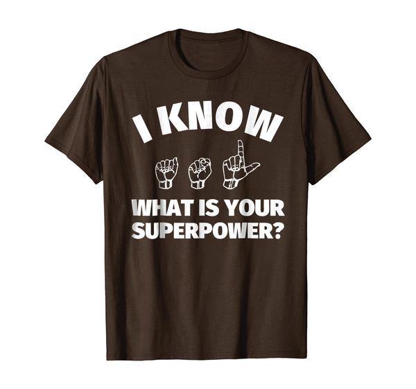 

american sign language t-shirt - i know asl signing gift, White;black