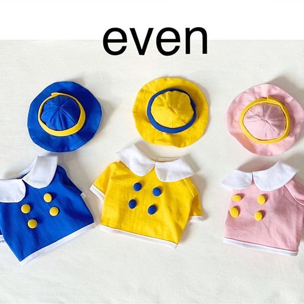 

fashion dog shirt summer sun protection pullover breathable pet bichon clothes puppy teddy two-legged with hat apparel