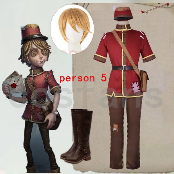 

anime costumes game identity v cosplay costumes postman victor grantz cosplay costume survivor original skin uniform suits clothes + wigs, Black