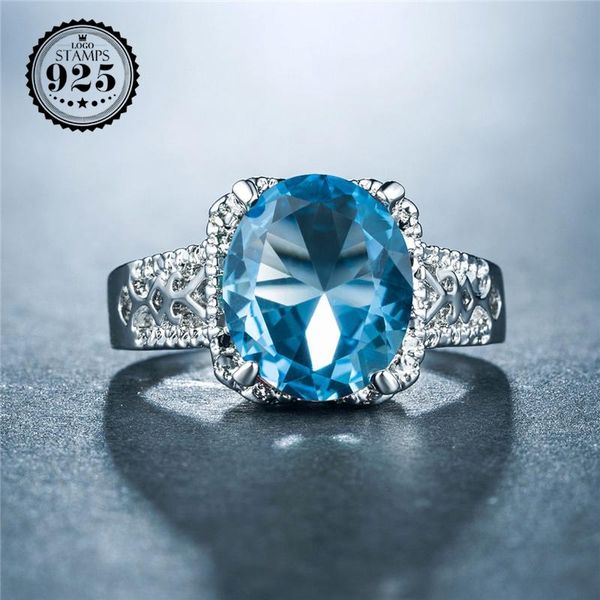

wedding rings luxury jewelry silver 925 ring women fashion engagement party 4 color zirconia trendy female accessorioes, Slivery;golden