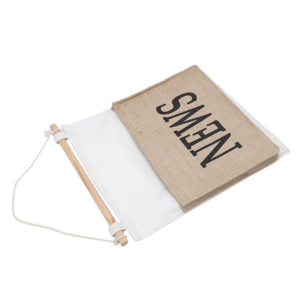 

storage bags 1pc decorative wooden bag wall mounted container (yellow)