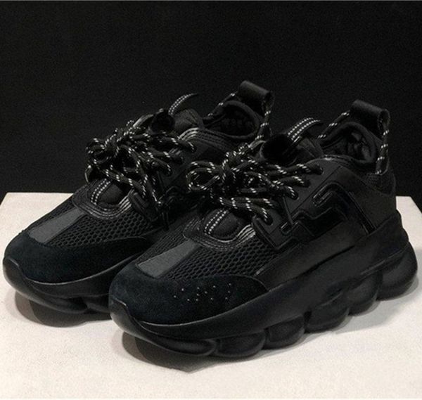 

men women casual shoes classic color retro mesh thick sole pure black white red blue size 36-45