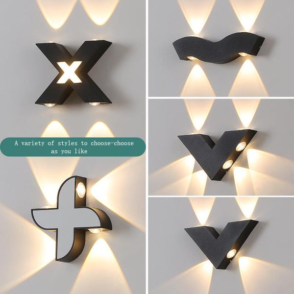 

wall lamps ip65 outdoor waterproof light 220v 4w/6w/7w led villa park courtyard porch sconce decorative lighting