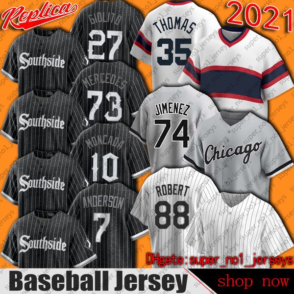 

chicago 74 eloy jimenez 88 luis robert 7 tim anderson city connect baseball jersey 46 craig kimbrel yermin mercedes jerseys jose abreu monca, Blue;black
