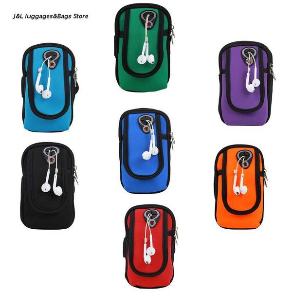 

waist bags m68c universal sport running riding arm band case for cell phone pouch holder zipper bag