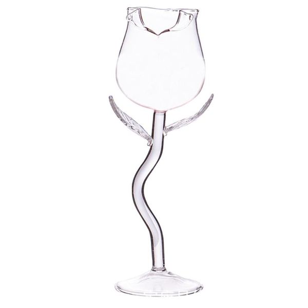 

1pc creative rose flower glasses party dinner festival red mugs