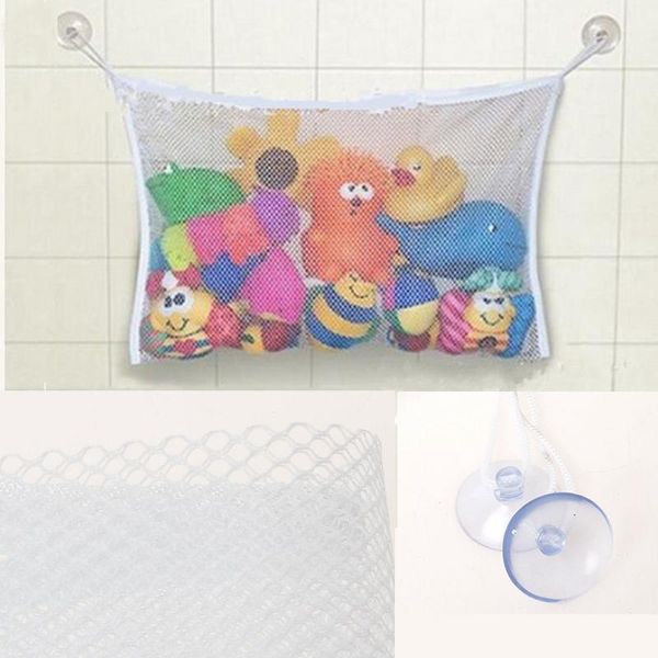 

storage bags kids baby bath tub toy tidy suction cup bag mesh bathroom organiser net organizer