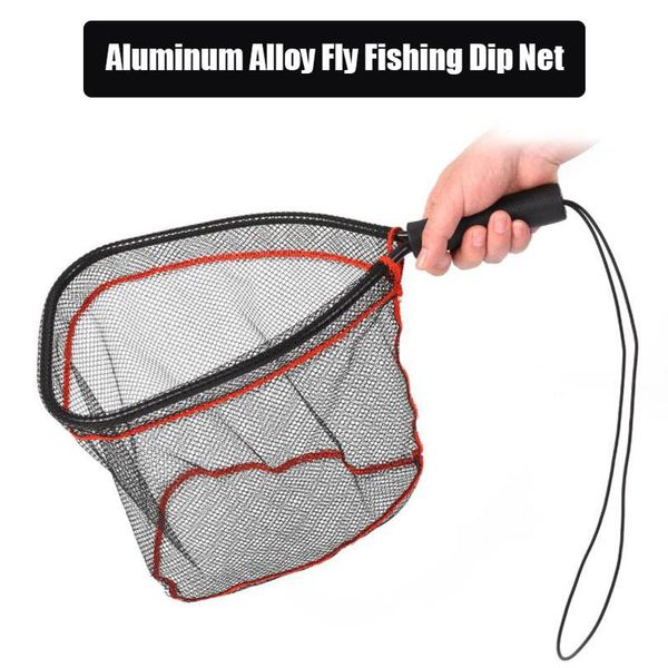 

fishing accessories 1pcs 45cm short net aluminum alloy pole nylon block nano tackle