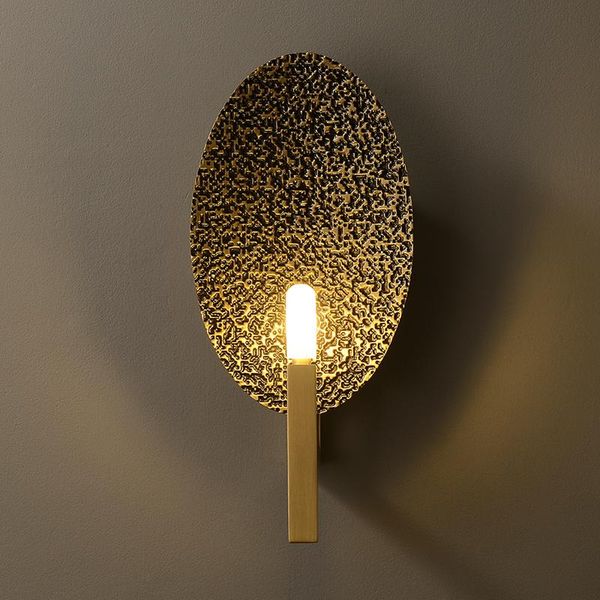

modern led copper wall lamp art simple living room bedroom dining study decoration