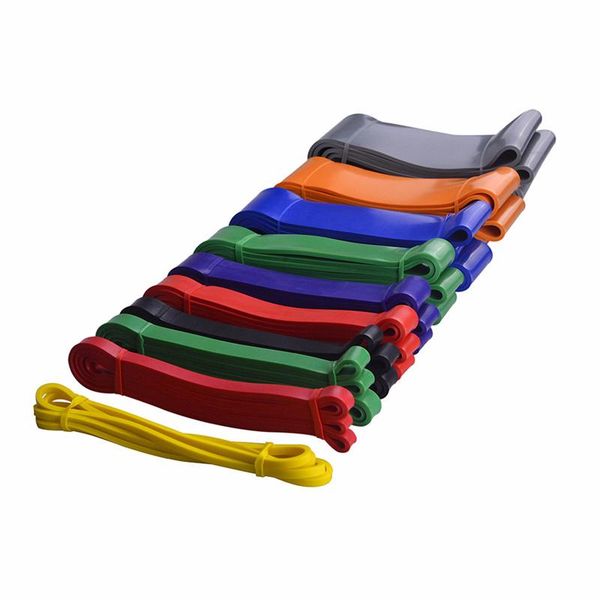 

natural latex resistance bands pilates yoga stretch loop elastic band multifunction body fitness training equipment for home gym