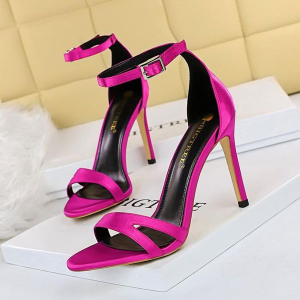 

dress shoes summer high heeled pumps open toe women sandals, Black