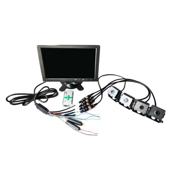 

car rear view cameras& parking sensors 1080p night 360 degrees vision driving recorder kit monitor & camera for truck van bus