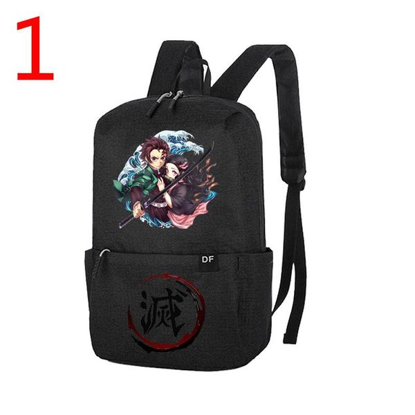 

backpack 2021 fashion demon slayer printed canvas student bag