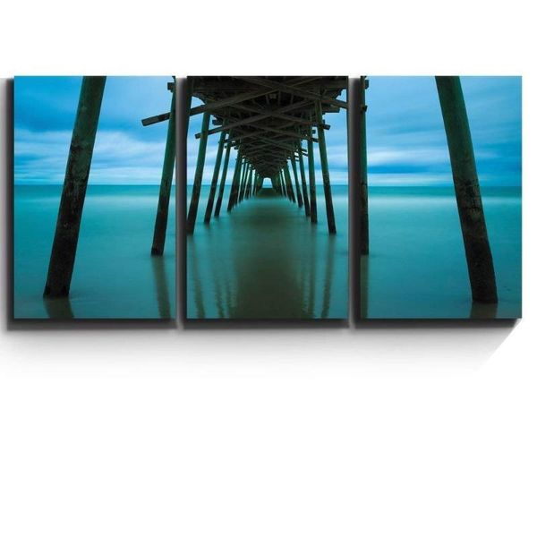 

metal painting 3 piece canvas print contemporary art modern wall decor abstract vivid color streaks giclee artwork gallery wrapped stretch