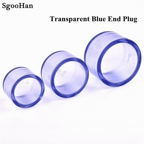 

watering equipments 1pc transparent upvc pipe end plug coupler adapter fittings cap garden irrigation aquarium fish tank connector i.d 20~63