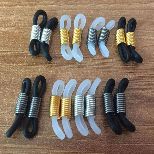 

other fashion accessories 20 pcs antiskid rubber ring connectors eyewear glasses for chain, Silver