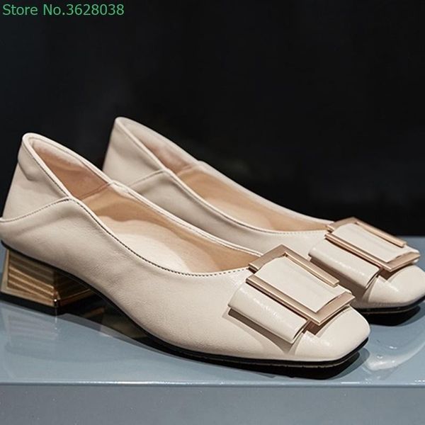 

dress shoes women's with thick heels fall mid-heel summer 2021, Black