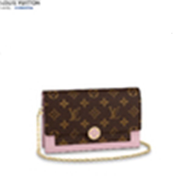 

designer luxury m67405 flore chain wallet women real leather long wallets chain wallet pouches key card holders phone cases brand purse clut, Red;black