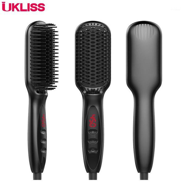 

hair straightener straight comb negative ion splint pull tools for 1, Black