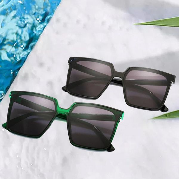 

sunglasses iboode fashion simple square men women outdoor anti-uv sun glasses shades colorful uv400 travel drive eyewear, White;black