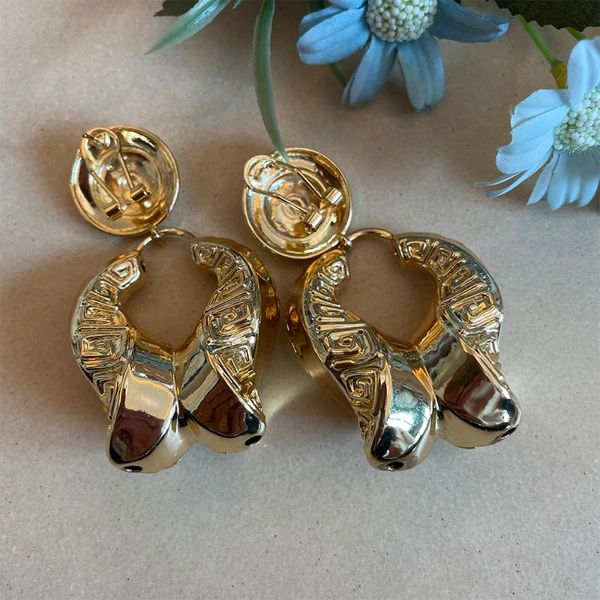 

dangle & chandelier golden color luxurious style copper women earrings 2021 arrival party date attendance design, Silver