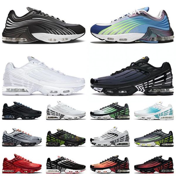 

tn plus 3 running shoes graphy pack triple white black hyper og classic neon men women trainers sports sneakers multi swooshes laser blue pa