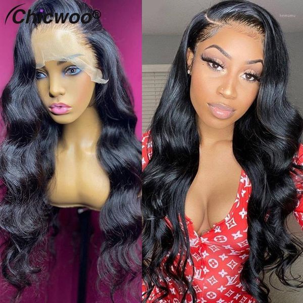 

150% 180% density body wave full lace human hair wigs for black women pre plucked brazilian remy glueless wigs1, Black;brown