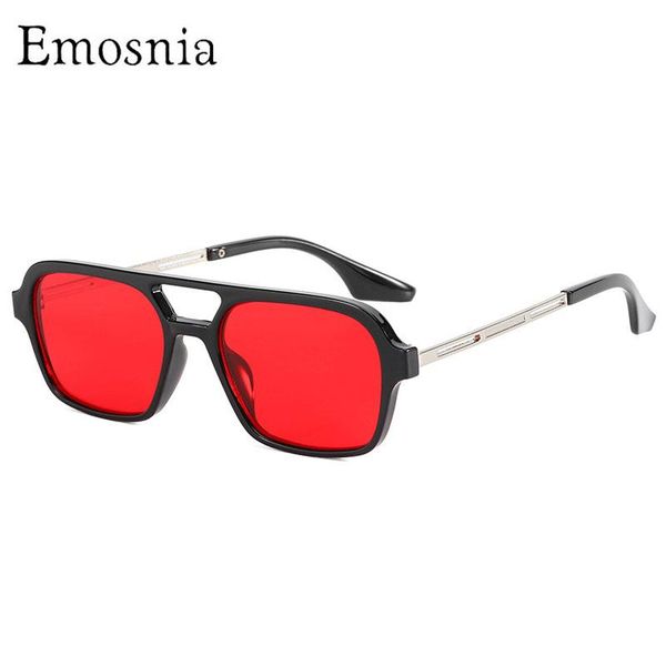 

classic square sunglasses for men women design travel driving sun glasses colorful lens eyeware uv400, White;black