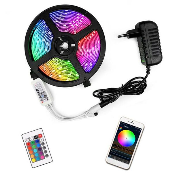 

pon lighting rgb wifi light strip set indoor and outdoor waterproof led stair cabinet infrared control