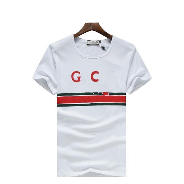 

2022 men's cotton round neck men's t-shirt european and american fashion letter printed logo summer designer casual couple short s, White;black